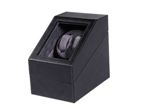 Watch Winder Black PU 2+3